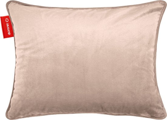 Auronic Warmtekussen - Velvet - 45x60 - Draadloos - Oplaadbaar - Elektrisch kussen - Infrarood - Roze