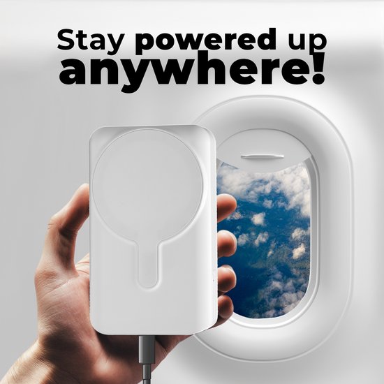 Denver Powerbank met Draadloze Oordopjes - 2-in-1 - 5.000 mAh - Bluetooth Oortjes Draadloos - Geschikt voor o.a. iPhone en Samsung - PWE5001W