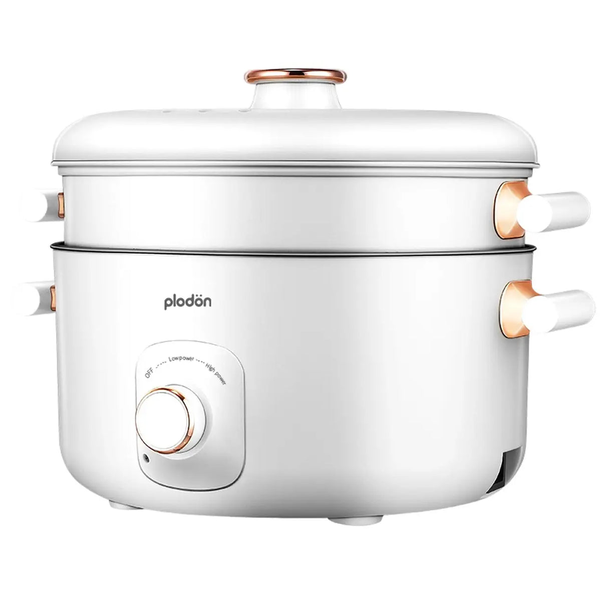 Plodon Elektrische Hotpot 5L met Stoominzet – 1200W – 2 Warmtestanden – Anti-aanbaklaag