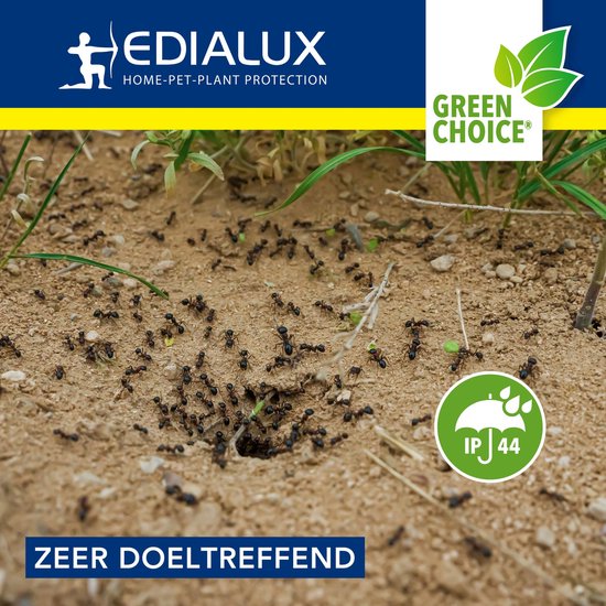 Edialux Sonic Defend Mieren Solar, mierenverjager op zonne-energie, beschermt je tuin met trillingen en geluidssignalen tegen mieren, veilig voor huisdieren en ondergronds levende organismen, max. 800 m²
