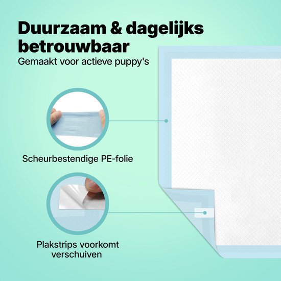Jake and Jacky Puppy Training Pads 60 x 90 cm - 30 Stuks - met Plakstrip - Zindelijkheidstraining Hond - Hondentoilet - Plasmatjes Hond - Plasdoeken - Puppydoeken - Puppy Matjes Extra Groot