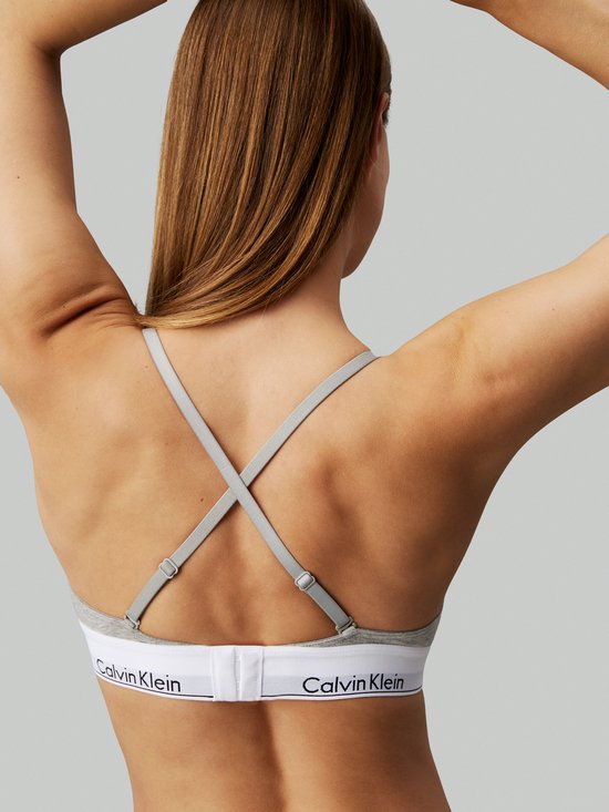 Calvin Klein Triangel Beha - Grijs - Maat M