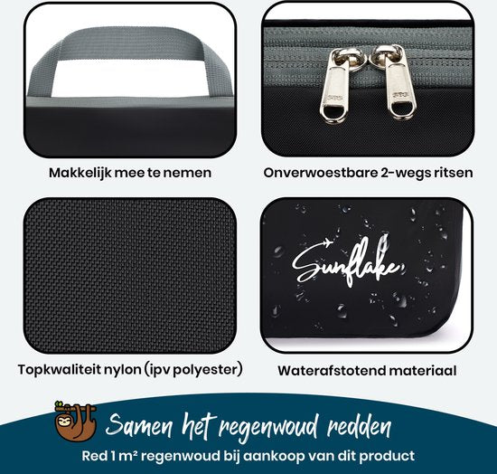 Compression Packing Cubes - Set van 6 Compressie Cubes - Met Compressierits - Multi Color - Sunflake