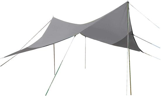Bo-Camp - Tarp - Travel ruit - 4-Hoekig - 4x4 Meter