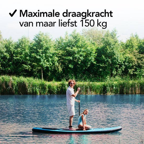 Brixy SUP Board - Opblaasbaar Paddle Board - Complete Set - 285 cm - Max. 150 kg - Mintgroen