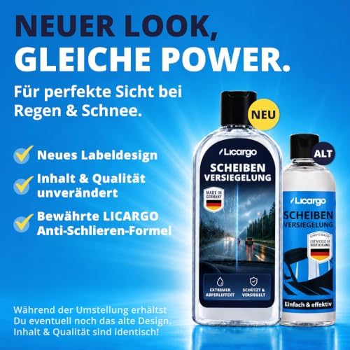 LICARGO Ruitencoating Auto 250 ml - Extreem Afperleffect voor Helder Zicht