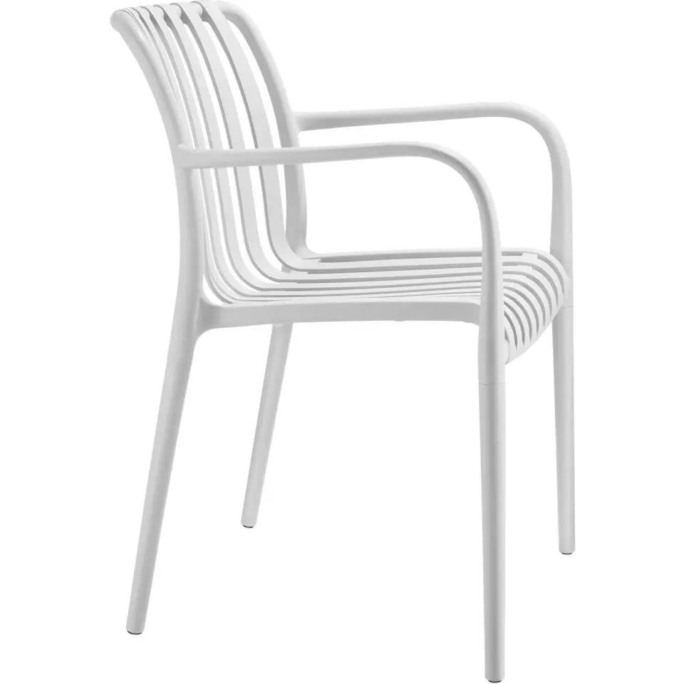 Tectake Tuinstoelen Alcudia Set van 2 - Weerbestendig - Stapelbaar - Kunststof