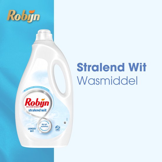 Robijn - Vloeibaar Wasmiddel - Stralend Wit - 60 wasbeurten