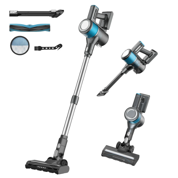 Ochama Draadloze Steelstofzuiger 4-in-1 - 18 kPa - 40 Minuten Gebruikstijd - 2600 mAh - LED-verlichting - Zakloos - Model XL-613M4