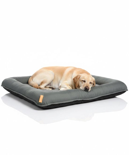 Orthopedische Hondenmand - XXL Hondenkussen 100 x 80 cm - Wasbaar Hondenbed Voor Grote Honden - Grijs met Rits