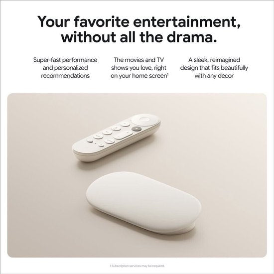 Google TV Streamer - Google TV - 4K HDR - Wit