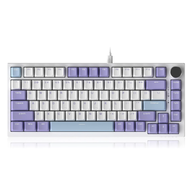 AJAZZ AK820 Mechanisch Gaming Toetsenbord - 75% - 82 Toetsen - US QWERTY - RGB - Paars