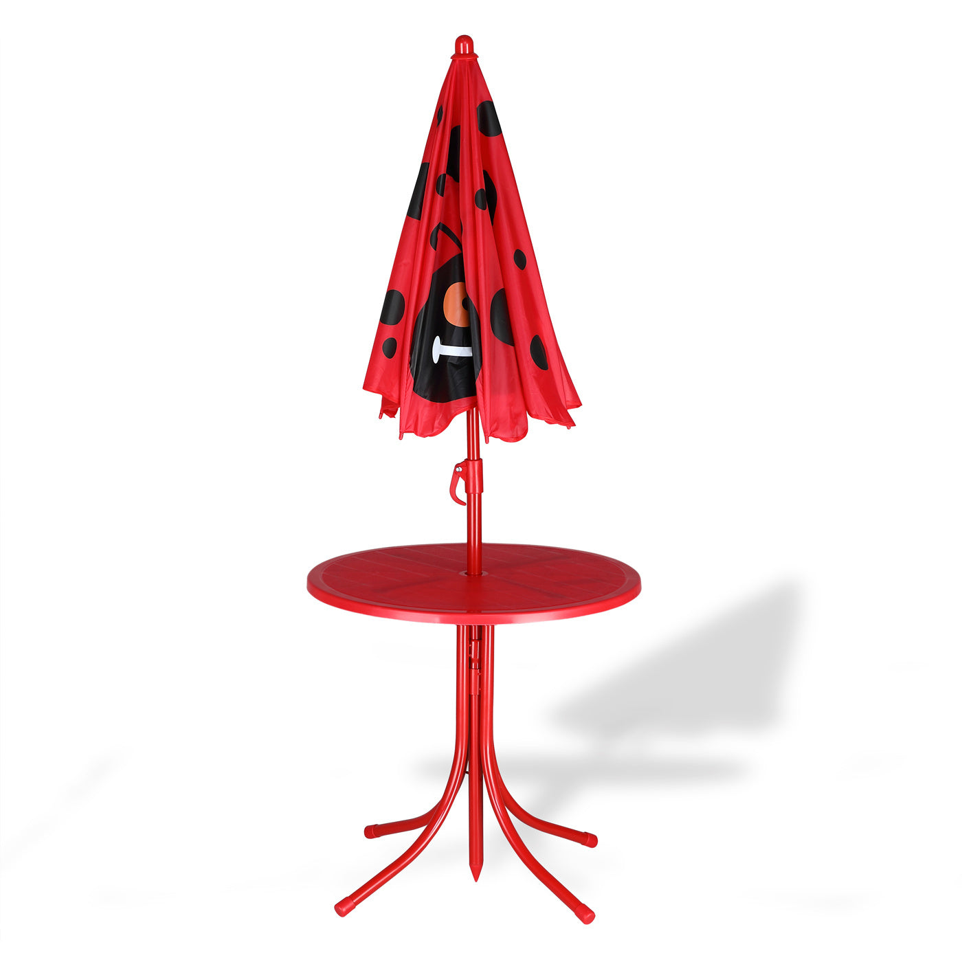Kinder tuinset kever- 2 stoelen 1 tafel met parasol