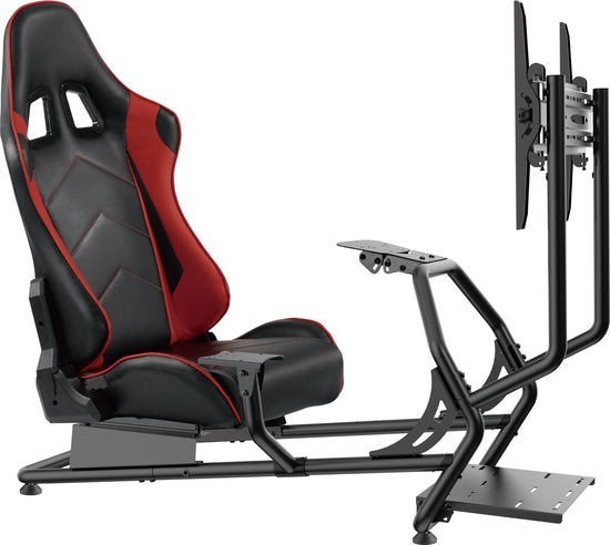 VDD Gaming - Racestoel - Cockpit Simulator - Volledig Verstelbaar - Met beeldscherm Bevestiging - Bruikbaar met Racestoel