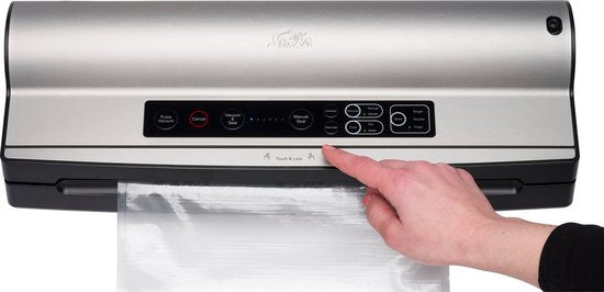 Solis Vac Prestige Maxi 5706 Vacumeermachine - Vacuüm Sealer Inclusief Vacuumzakken en Folie - Vacuümmachine met Marineerfunctie en Slangaansluiting - Extra groot
