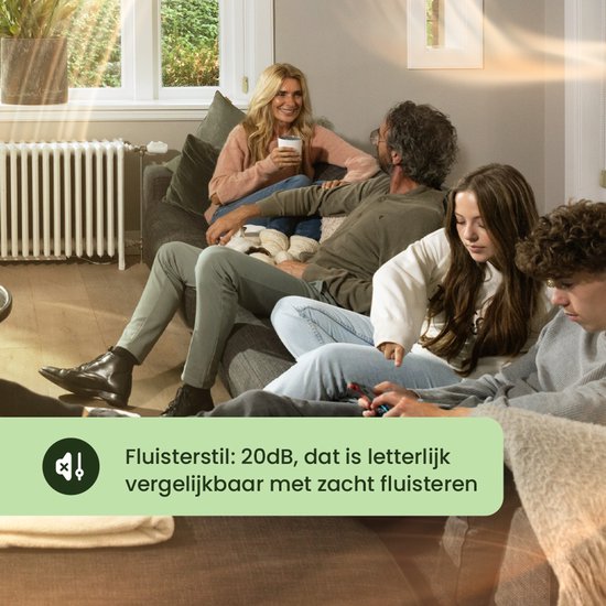 SpeedComfort Radiator Ventilator met Control Sensor - Mono Set (1x) - Sneller Verwarmen - Tot 22% Energiebesparing - Geschikt voor Warmtepomp - Meerdere Snelheden - Simpel te Plaatsen - Fluisterstil - Nederlands Product - Wit
