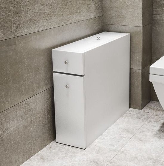 Asir Badkamerkast - Wit - 20x55x60 cm