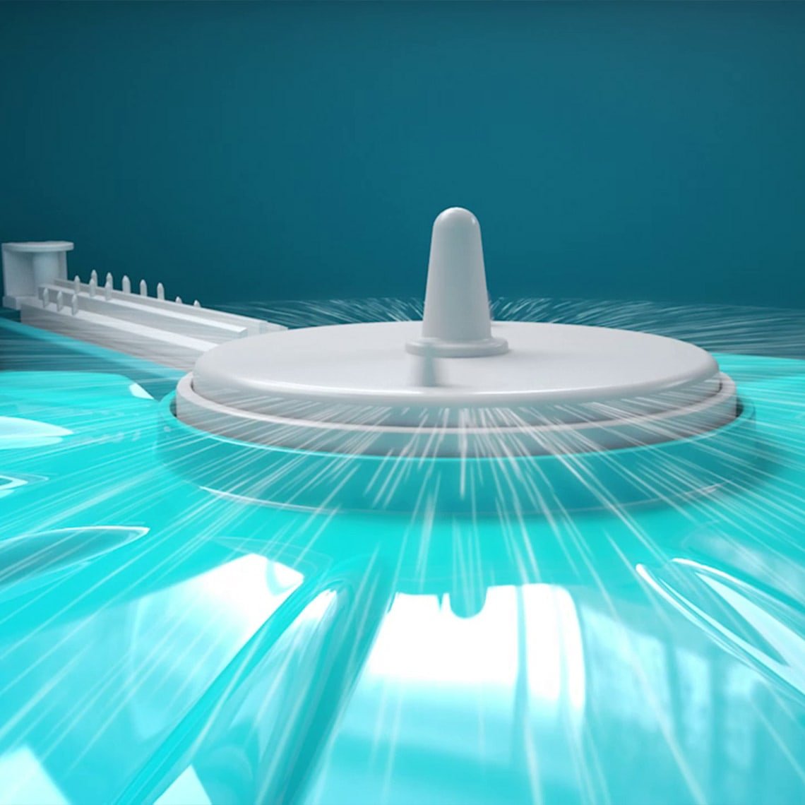Livington Clean Water Spin Mop - Altijd Schoon Water - Inclusief Reinigingsmiddel en Pads - Voor Alle Vloertypes