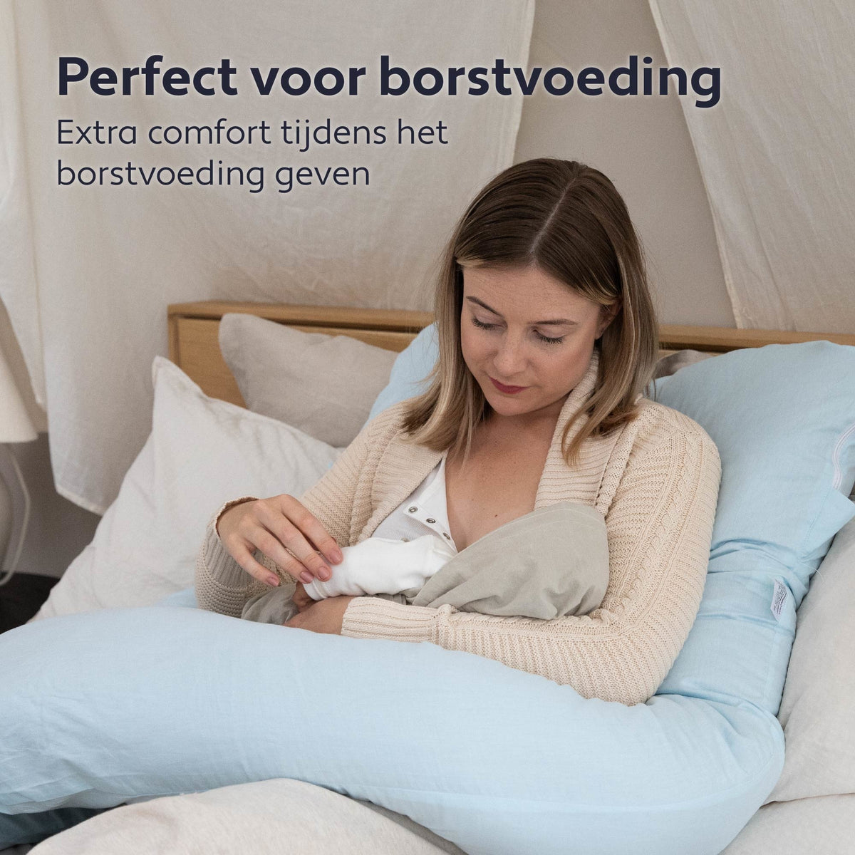 Litollo® Zwangerschapskussen XXL | Voedingskussen | Lichaamskussen| 280cm | Zachte fleece stof |Body pillow | Afneembare hoes | Grijs