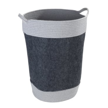 WENKO Bea Wasmand Donkergrijs - 75L - Gerecycled Polyester Vilt