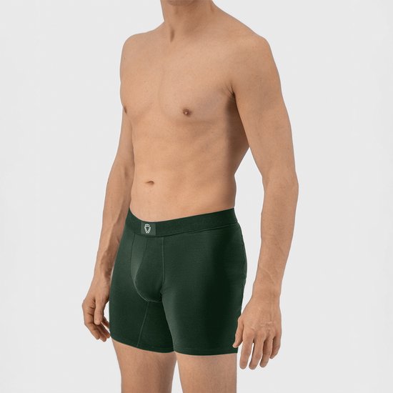 Fibershirts Anti-Zweet Boxershort - Ingebouwde Zweetpad - Ademend MicroModal - Anti-Transpiratie - Heren - Maat XXL - Groen