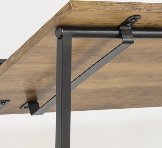Mara Opvouwbaar Bureau - Computerbureau - Studietafel - Draagbaar - MDF - Bruin - 63 x 45 x 77 cm