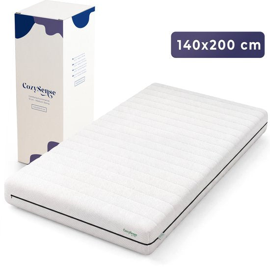 CozySense Matras – Medium – 25D PU-Schuim – Afneembare Wasbare Hoes – 13 cm Hoog