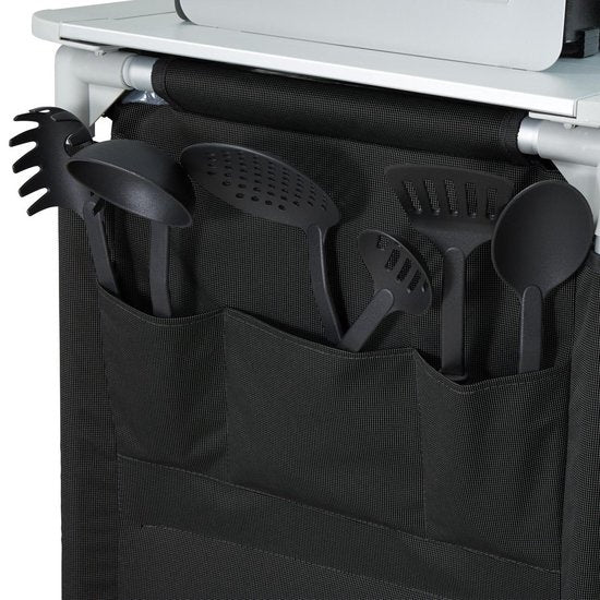 tectake - campingkeuken 76x53,5x107cm zwart - 403346
