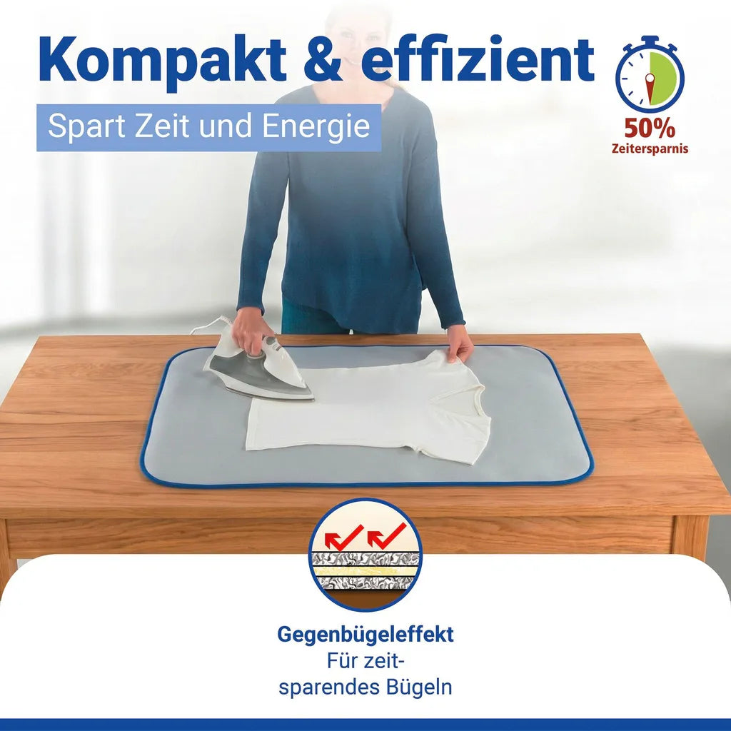 Maximex Thermo Strijkdeken – Katoen & Aluminium – Voor Tafel en Onderweg