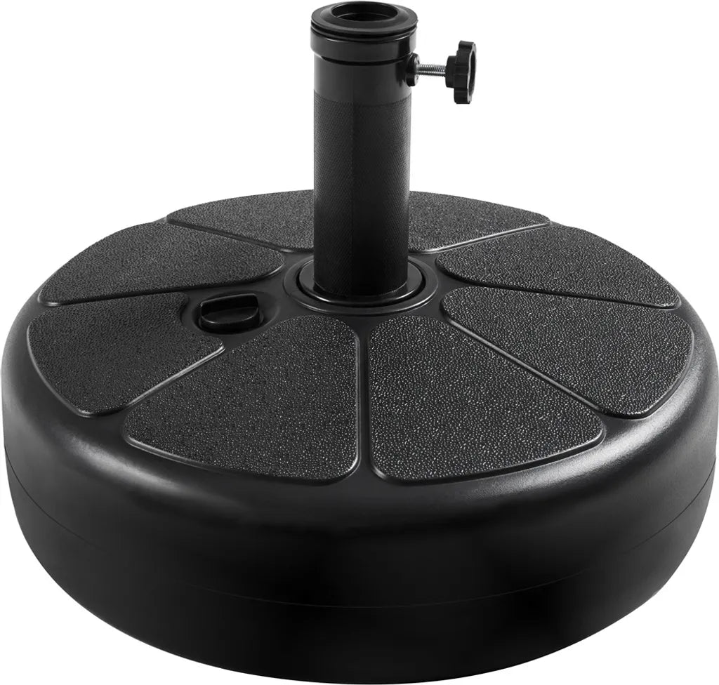 Yaheetech Parasolvoet - Vulbaar - Rond - 46x46x33 cm - Zwart