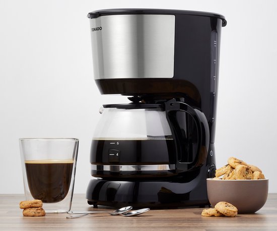 Tomado TCM1201S - Koffiezetapparaat - Filterkoffie - 10 kopjes - Zwart/rvs