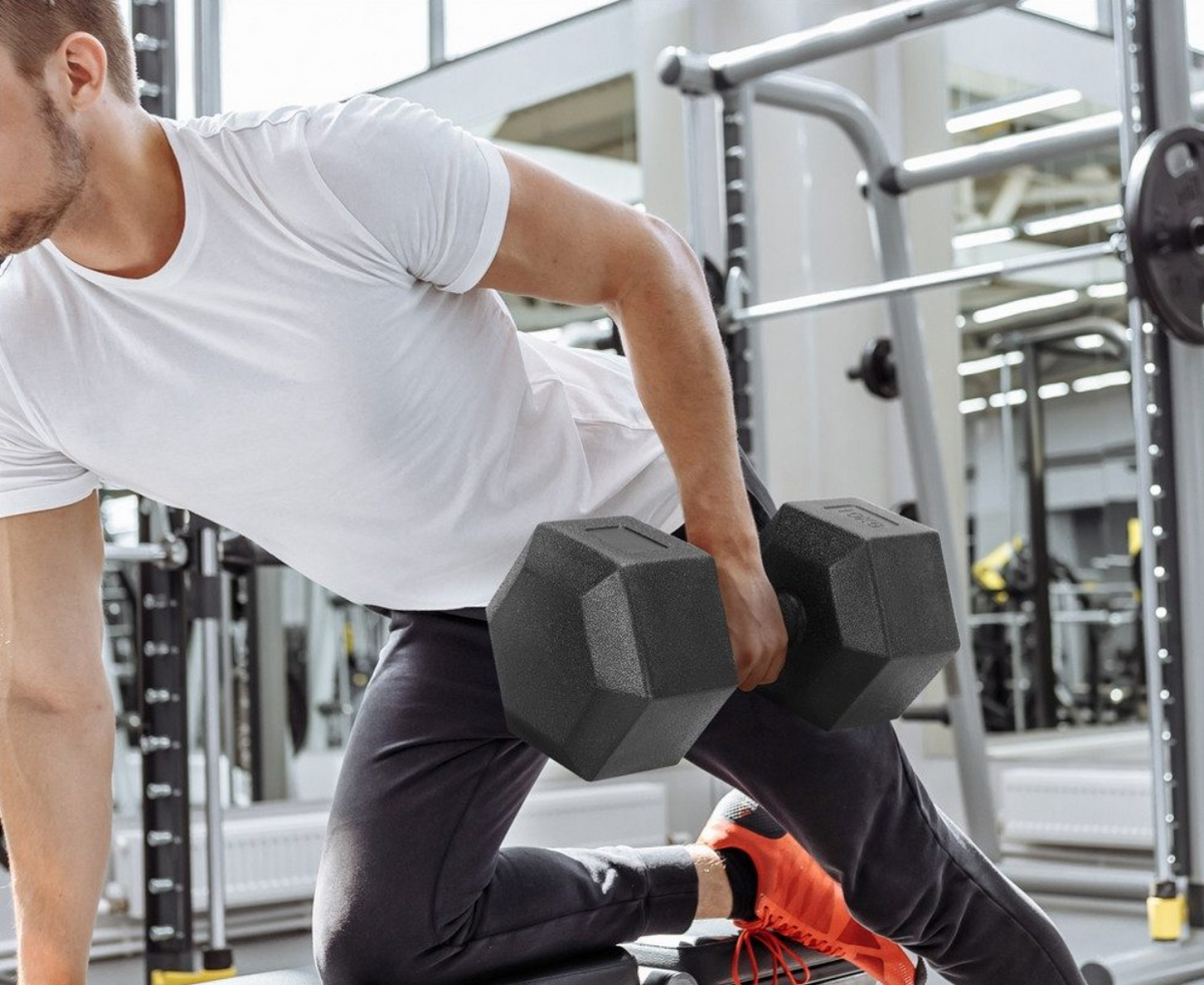 Yaheetech Dumbbell Set 20 kg - 2x 10 kg - Zwart - 34,5 x 17,5 x 15,5 cm