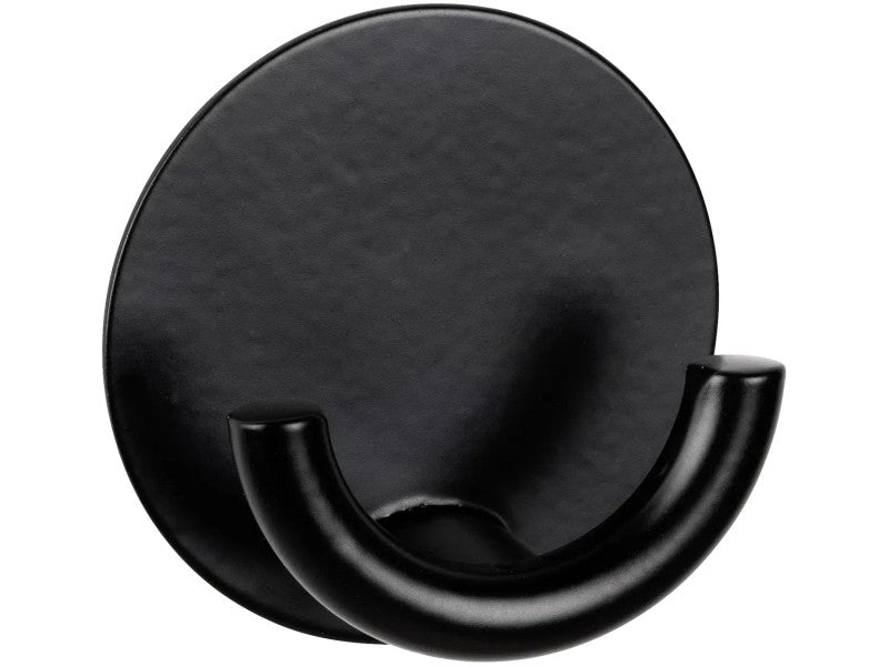 WEWENKO Rondo Wandhaak Dubbel – Zelfklevend – RVS – Mat Zwart – Ø 5,3 cmNKO Rondo Wandhaak Dubbel – Zelfklevend – RVS – Mat Zwart – Ø 5,3 cm