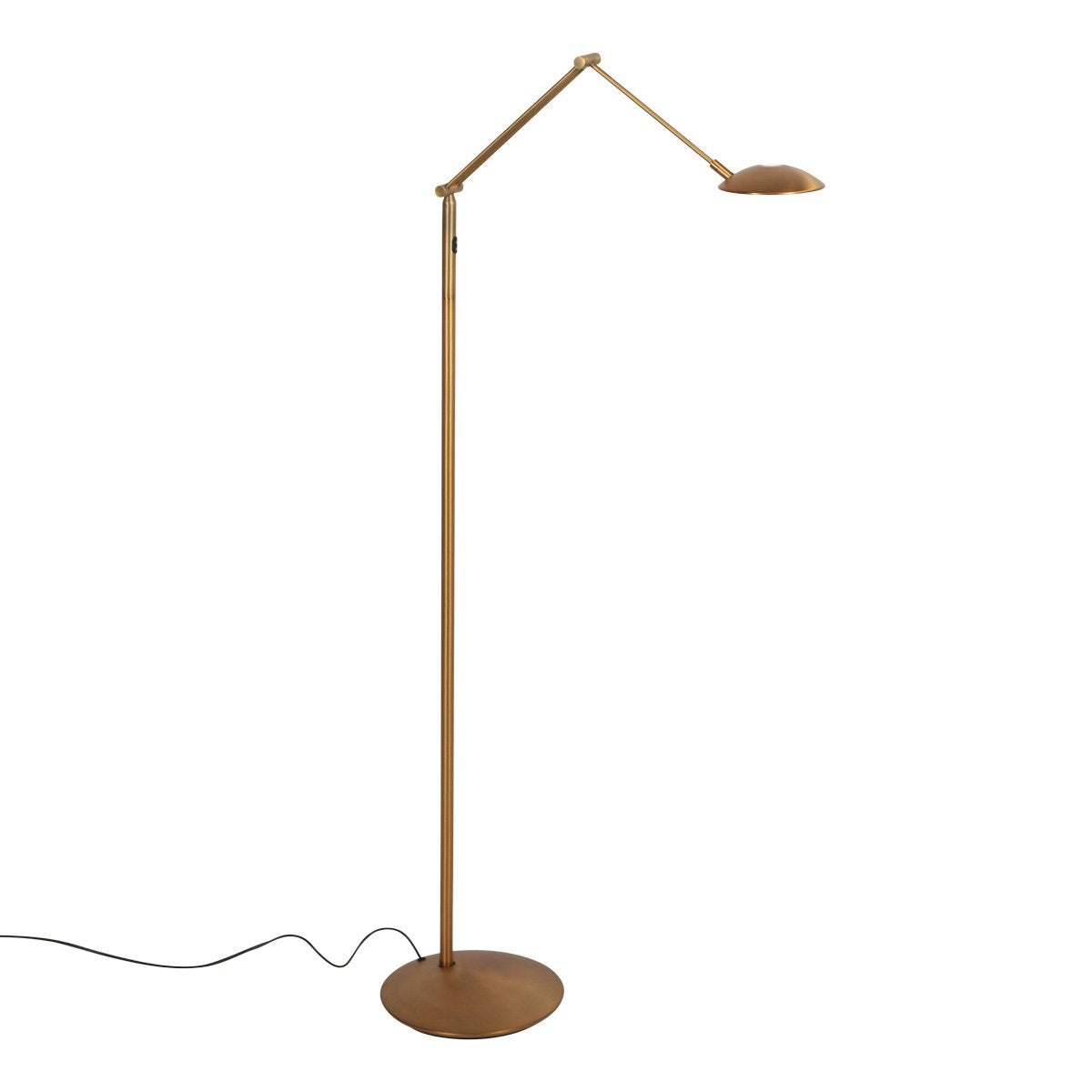 Vloerlamp Steinhauer Daphne 2 4601BR - bronzen leeslamp van metaal en elektronica, verstelbaar licht, klassieke stijl, ideaal voor binnengebruik