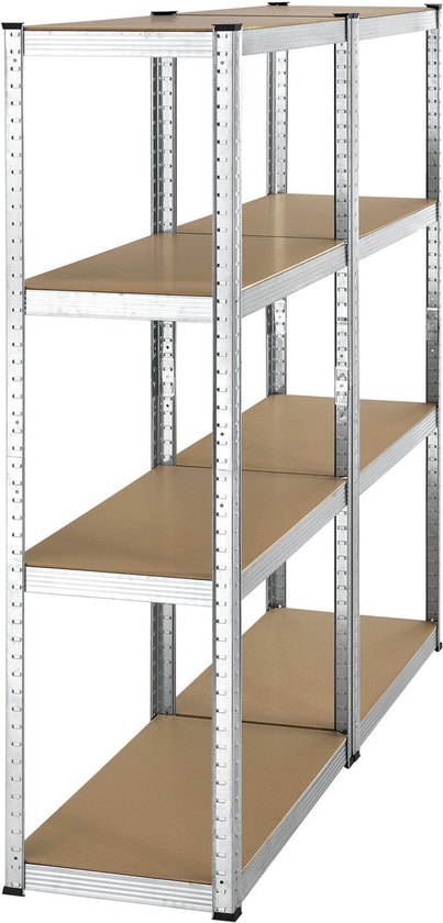 2 stuks Magazijnstelling / Opbergrek - Easy - 160 x 80 x 40 cm
