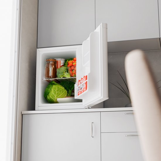 KitchenBrothers Mini Koelkast - 40L - Wit - kunststof - 57.10x47x44cm