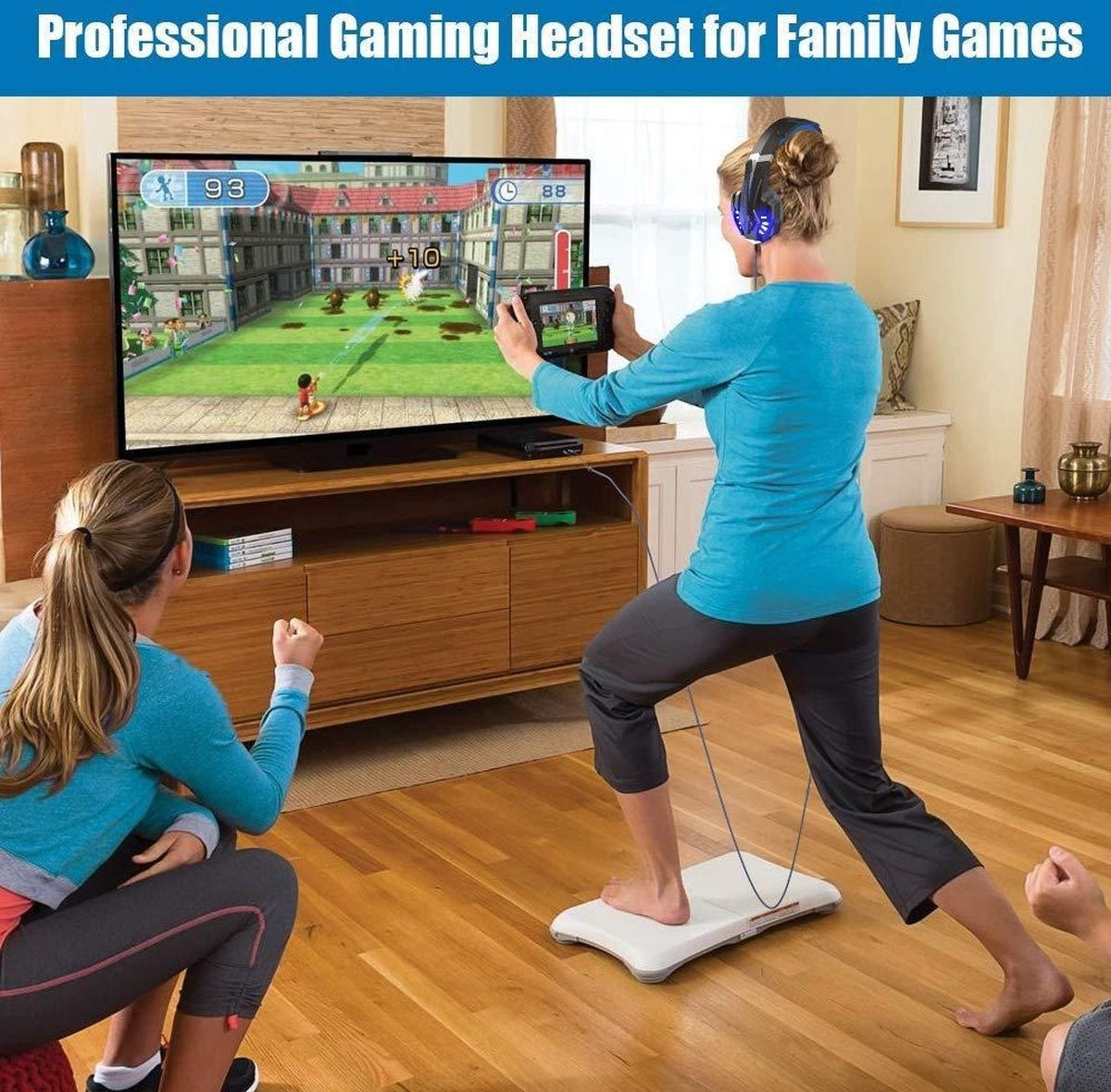 KOTION EACH G9000 Gaming Headset - PS4, laptops - Zwart/Blauw