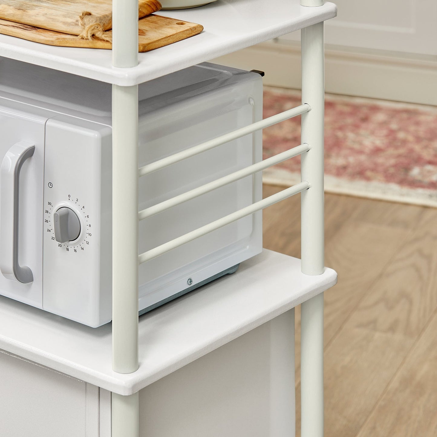 SoBuy Keukenkast met Wielen - Wit - 60x115x40 cm