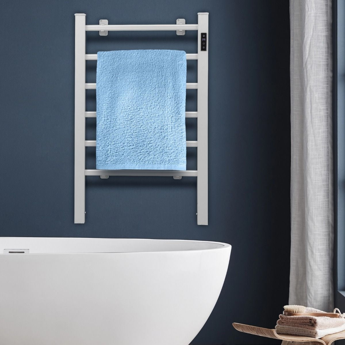 Coast Handdoekrek met Verwarming Handdoekverwarmer - Met Timer - 54 cm x 35 cm x 91 cm
