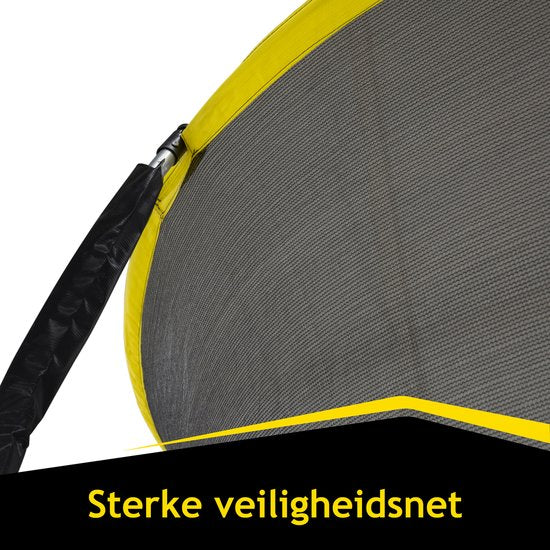 Dunlop Trampoline met Veiligheidsnet - 80 KG - Zwart - 183x201x183 cm