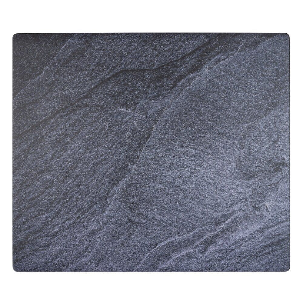 WENKO Afdekmat Kookplaat Leisteenlook - 60 x 52 cm - Hittebestendig PVC