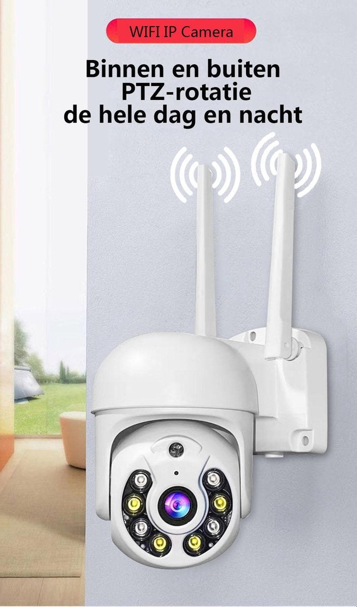 Fuegobird Wifi Smart Waterproof IP66 WIFI IP Camera-Outdoor Draaibaar en Kantelbaar Full HD 1080P-1 Inch Kleine Dome camera