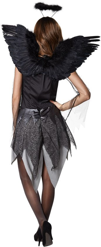 Dressforfun Sexy engel Vamp S - verkleedkleding kostuum halloween verkleden feestkleding carnavalskleding carnaval feestkledij partykleding - 302452
