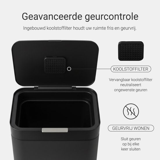 Staus und Bach Nuvio Prullenbak - 60L - Zwart
