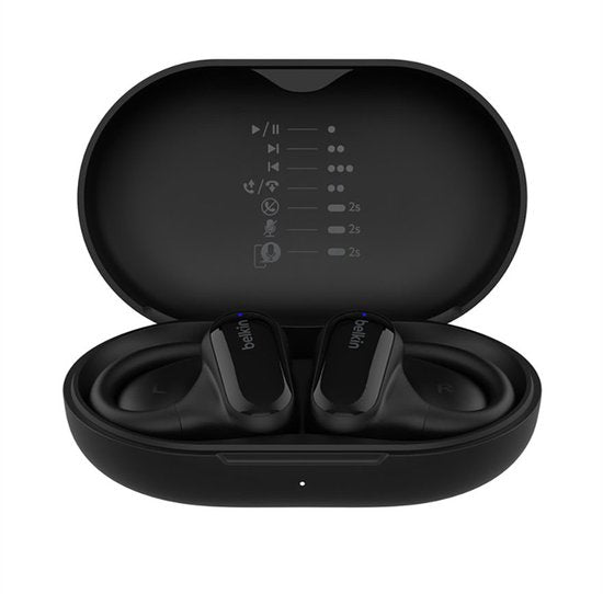 Belkin SoundForm ClearFit – Draadloze Open-Ear Sportoortjes - Zwart