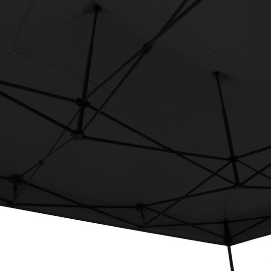VONROC Partytent - 3x4.5 m – Premium easy-up Partytent – Modulair ontwerp - Opvouwbaar – Waterdicht – Stalen Frame - 50+ UV Bescherming - Incl. Opbergtas - Zwart