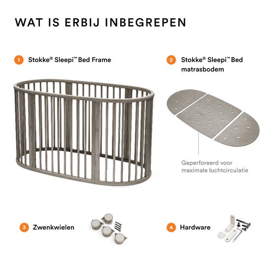 Stokke® Sleepi™ Ledikant V3 - Hazy Grey
