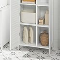 SoBuy Badkamer Opbergkast - 1 Deurs - 48 x 24 x 96 cm - Wit
