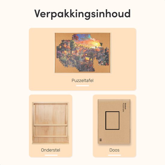 Diydash Puzzelplaat verstelbaar - Voor 1000 stukjes - Puzzel - Tafel - Map - Mat - Bord - Plank - Matten - Lades - Sorteerbakjes - Koffer