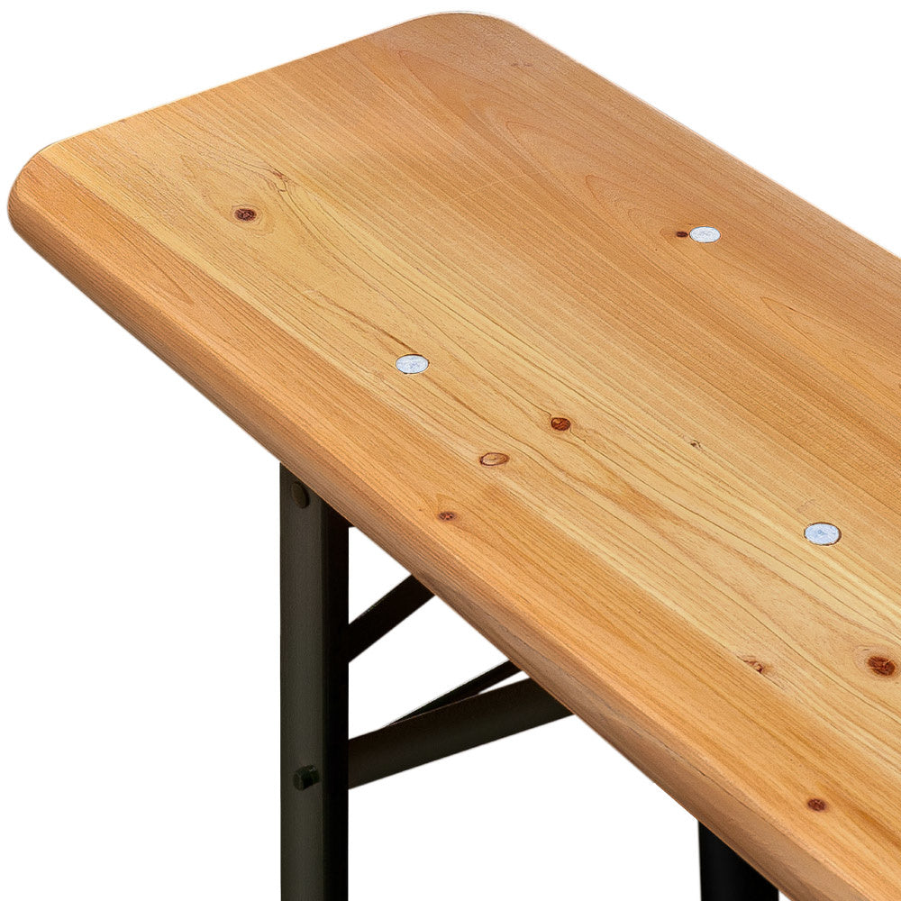 Casaria Tuinset Hout – 2 Banken 1Tafel Inklapbaar - 170x46x75cm